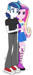 Size: 540x1200 | Tagged: safe, artist:dm29, princess cadance, shining armor, equestria girls, boots, duo, equestria girls-ified, shoes, simple background, transparent background