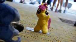 Size: 6000x3376 | Tagged: artist needed, safe, princess luna, scootaloo, bronycon, irl, photo, plushie