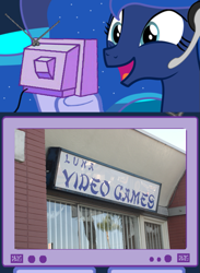 Size: 685x937 | Tagged: safe, princess luna, exploitable meme, gamer luna, hilarious in hindsight, irl, meme, obligatory pony, photo, tv meme