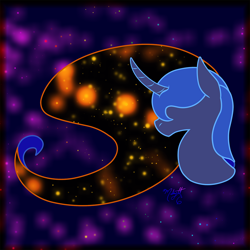 Size: 1000x1000 | Tagged: safe, artist:midnightsix3, princess luna, alicorn, pony, female, horn, lunadoodle, mare, solo