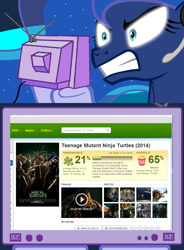 Size: 563x767 | Tagged: safe, princess luna, alicorn, pony, exploitable meme, meme, obligatory pony, rotten tomatoes, teenage mutant ninja turtles, tv meme