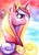 Size: 1889x2600 | Tagged: safe, artist:bellacielo, princess cadance, alicorn, pony, portrait, solo, traditional art