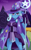 Size: 785x1280 | Tagged: safe, artist:skykain, derpibooru import, trixie, anthro, female, magic staff, night, solo, trixie's cape, trixie's hat