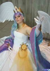 Size: 1453x2048 | Tagged: safe, artist:chochomaru, princess celestia, human, cosplay, irl, irl human, photo, solo