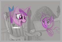 Size: 785x530 | Tagged: safe, princess cadance, twilight sparkle, alicorn, pony, unicorn, female, horn, mare, wings, wip, younger