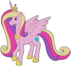 Size: 1428x1334 | Tagged: safe, artist:colossalstinker, princess cadance, alicorn, pony, solo