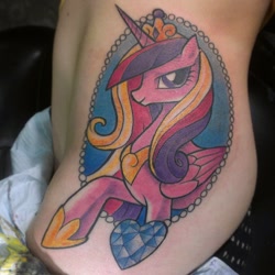 Size: 612x612 | Tagged: safe, princess cadance, human, human exhibitionism, irl, irl human, photo, solo, tattoo