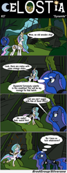 Size: 1300x3341 | Tagged: safe, artist:bredgroup, princess celestia, princess luna, alicorn, pony, comic:celostia, comic, dynamite, lost, translation