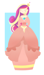 Size: 1024x1724 | Tagged: safe, artist:cosmicponye, princess cadance, human, clothes, eyes closed, humanized, solo