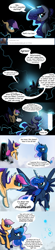 Size: 635x2880 | Tagged: safe, artist:darkflame75, princess luna, scootaloo, bat pony, pony, bat ponified, comic, dream, dream walker luna, magic, ponies riding ponies, race swap, scootabat, student of the night, telekinesis, tumblr