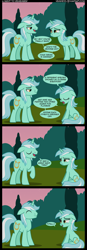 Size: 1059x3026 | Tagged: safe, artist:veggie55, guyra, lyra heartstrings, pony, unicorn, a canterlot wedding, comic, duo, rule 63