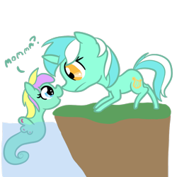 Size: 800x800 | Tagged: safe, artist:otterlore, lyra heartstrings, sea pony, offspring, simple background, transparent background