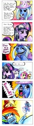 Size: 800x2951 | Tagged: safe, artist:lavosvsbahamut, derpibooru import, applejack, fluttershy, rainbow dash, rarity, trixie, twilight sparkle, earth pony, pegasus, pony, troll, unicorn, comic, meme, trollface