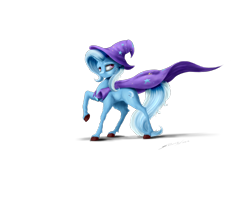 Size: 3000x2500 | Tagged: safe, artist:skitsroom, derpibooru import, trixie, pony, unicorn, female, fluffy, mare, raised hoof, simple background, solo, transparent background