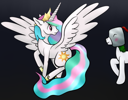 Size: 3544x2767 | Tagged: safe, artist:starshinefox, princess celestia, alicorn, pony, crossover, dark souls, ponified, praise the sun, solaire of astora