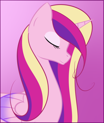 Size: 894x1054 | Tagged: safe, artist:kodok37, princess cadance, alicorn, pony, female, horn, portrait, solo