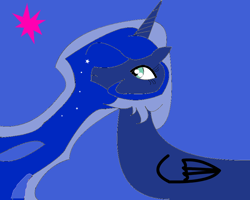 Size: 952x760 | Tagged: safe, artist:gracie_cleopatra, princess luna, alicorn, pony, 1000 hours in ms paint, ms paint, solo