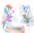 Size: 2148x2108 | Tagged: safe, artist:akainu_pony, derpibooru import, rainbow dash, trixie, pegasus, pony, unicorn, clothes, female, mare, robe, spa