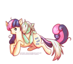 Size: 750x655 | Tagged: safe, artist:churro-dragon, bon bon, lyra heartstrings, sweetie drops, female, lesbian, lyrabon, shipping, sleeping