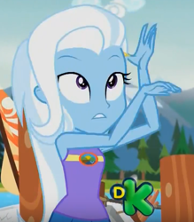 Size: 510x582 | Tagged: safe, derpibooru import, screencap, trixie, equestria girls, legend of everfree, cropped, discovery kids, solo