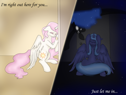 Size: 1632x1224 | Tagged: safe, artist:manga51, nightmare moon, princess celestia, princess luna, alicorn, pony, frozen (movie), s1 luna