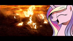 Size: 1024x576 | Tagged: safe, princess cadance, alicorn, pony, anakin skywalker, cadance laughs at your misery, exploitable meme, karma, meme, obligatory pony, star wars, star wars: revenge of the sith