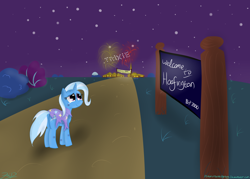 Size: 3500x2500 | Tagged: safe, artist:mikoruthehedgehog, derpibooru import, trixie, pony, unicorn, crying, female, fireworks, high res, mare, solo