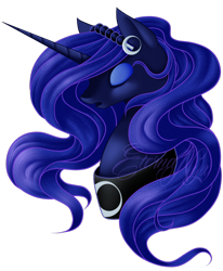 Size: 1280x1557 | Tagged: safe, artist:erinkarsath, princess luna, alicorn, pony, eyes closed, open mouth, simple background, solo, transparent background