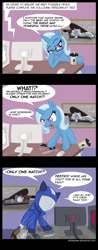 Size: 1024x2623 | Tagged: safe, artist:naterrang, derpibooru import, trixie, cobra commander, comic, g.i. joe, glasses, pinecone, ponified