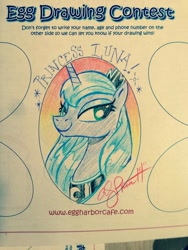 Size: 600x800 | Tagged: safe, artist:andypriceart, princess luna, alicorn, pony, female, horn, mare, solo, traditional art