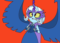 Size: 824x592 | Tagged: safe, artist:trixiedusk09, derpibooru import, trixie, equestria girls, midnight-ified, solo