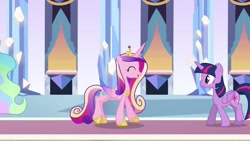 Size: 1024x576 | Tagged: safe, princess cadance, twilight sparkle, twilight sparkle (alicorn), alicorn, pony, female, mare