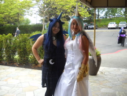 Size: 3648x2736 | Tagged: safe, princess celestia, princess luna, human, cosplay, irl, irl human, photo