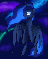 Size: 1024x1252 | Tagged: safe, artist:je-lly, princess luna, alicorn, pony, female, horn, mare, simple background, solo