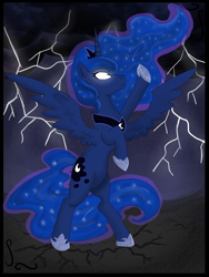 Size: 1236x1646 | Tagged: safe, artist:eliizadesu, princess luna, alicorn, pony, female, horn, mare, pixiv, solo