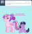 Size: 1000x1042 | Tagged: safe, artist:kuromi, princess cadance, twilight sparkle, alicorn, pony, ask, filly, filly twilight sparkle, ponytail, teen princess cadance, tumblr, younger