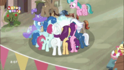 Size: 480x270 | Tagged: safe, derpibooru import, screencap, double diamond, night glider, party favor, starlight glimmer, sugar belle, trixie, pony, to where and back again, animated, explosion, gif, ivy vine, magic, our town, shield