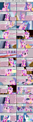 Size: 1282x4732 | Tagged: safe, princess cadance, shining armor, twilight sparkle, alicorn, crystal pony, pony, unicorn, comic:celestia's servant interview, caption, comic, crystal empire, interview