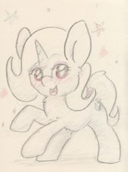 Size: 633x851 | Tagged: safe, artist:slightlyshade, derpibooru import, trixie, pony, unicorn, female, mare, simple background, solo, traditional art