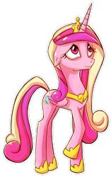 Size: 789x1259 | Tagged: safe, artist:antych, princess cadance, alicorn, pony, female, mare, solo