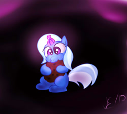 Size: 1000x900 | Tagged: safe, artist:supermeatbrony, derpibooru import, trixie, cookie, filly, get, milestone