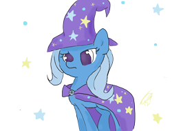 Size: 2500x1900 | Tagged: safe, artist:fikakorv, derpibooru import, trixie, pony, unicorn, female, mare, simple background, solo, stars, transparent background