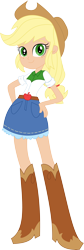 Size: 3412x10157 | Tagged: dead source, safe, artist:bubblestormx, applejack, human, equestria girls, equestria girls (movie), clothes, eqg promo pose set, humanized, simple background, solo, transparent background, vector