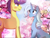 Size: 2629x2019 | Tagged: safe, artist:asika-aida, derpibooru import, comet tail, trixie, pony, unicorn, cometrix, male, shipping, straight, tree