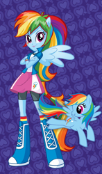 Size: 332x565 | Tagged: safe, rainbow dash, equestria girls, equestria girls (movie), awesome cutie mark, box art, eqg promo pose set, equestria girls plus, human ponidox, meme origin, official, self ponidox, stock vector