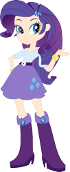 Size: 449x1096 | Tagged: safe, artist:bubblestormx, rarity, equestria girls, eqg promo pose set, human coloration, simple background, solo, svg, transparent background, vector