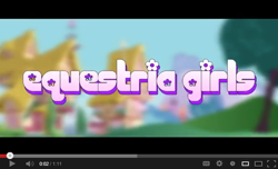 Size: 640x389 | Tagged: safe, artist:zxinsanity, screencap, equestria girls, alternate universe, equestria girls logo, equestria girls: the parody series, fake, it begins, meme origin, parody, youtube, youtube link