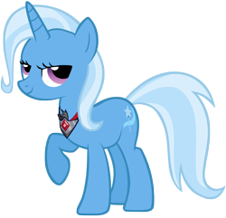 Size: 5000x4816 | Tagged: safe, artist:zelc-face, derpibooru import, trixie, pony, unicorn, magic duel, spoiler:s03, absurd resolution, alicorn amulet, female, mare, raised hoof, simple background, solo, transparent background