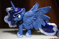 Size: 1521x1000 | Tagged: safe, artist:timatae, princess luna, alicorn, pony, custom, female, horn, mare, solo