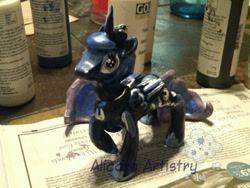 Size: 800x600 | Tagged: safe, artist:ghostlymuse, princess luna, alicorn, pony, craft, sculpture, solo